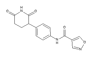 N-[4-(2,6-diketo-3-piperidyl)phenyl]isoxazole-4-carboxamide