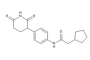 2-cyclopentyl-N-[4-(2,6-diketo-3-piperidyl)phenyl]acetamide