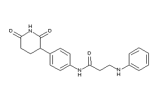 3-anilino-N-[4-(2,6-diketo-3-piperidyl)phenyl]propionamide