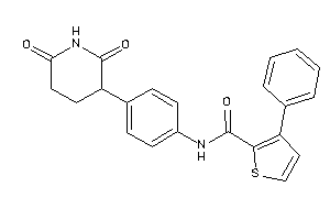 N-[4-(2,6-diketo-3-piperidyl)phenyl]-3-phenyl-thiophene-2-carboxamide