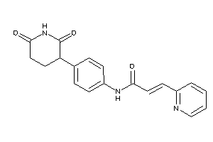 N-[4-(2,6-diketo-3-piperidyl)phenyl]-3-(2-pyridyl)acrylamide