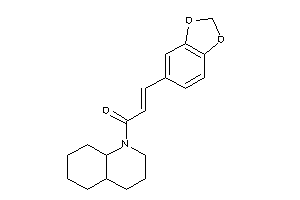 1-(3,4,4a,5,6,7,8,8a-octahydro-2H-quinolin-1-yl)-3-(1,3-benzodioxol-5-yl)prop-2-en-1-one