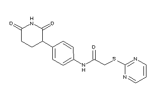 N-[4-(2,6-diketo-3-piperidyl)phenyl]-2-(2-pyrimidylthio)acetamide