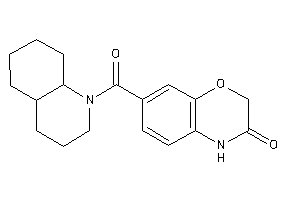 7-(3,4,4a,5,6,7,8,8a-octahydro-2H-quinoline-1-carbonyl)-4H-1,4-benzoxazin-3-one