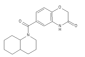 6-(3,4,4a,5,6,7,8,8a-octahydro-2H-quinoline-1-carbonyl)-4H-1,4-benzoxazin-3-one