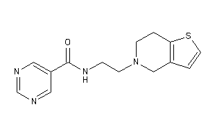 N-[2-(6,7-dihydro-4H-thieno[3,2-c]pyridin-5-yl)ethyl]pyrimidine-5-carboxamide