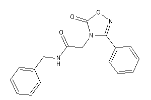 N-benzyl-2-(5-keto-3-phenyl-1,2,4-oxadiazol-4-yl)acetamide