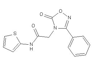 Image of 2-(5-keto-3-phenyl-1,2,4-oxadiazol-4-yl)-N-(2-thienyl)acetamide