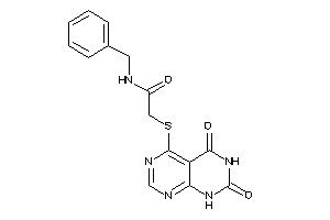 N-benzyl-2-[(2,4-diketo-1H-pyrimido[4,5-d]pyrimidin-5-yl)thio]acetamide