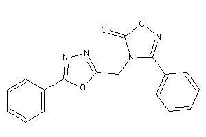 3-phenyl-4-[(5-phenyl-1,3,4-oxadiazol-2-yl)methyl]-1,2,4-oxadiazol-5-one