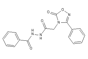Image of N'-[2-(5-keto-3-phenyl-1,2,4-oxadiazol-4-yl)acetyl]benzohydrazide