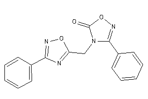 3-phenyl-4-[(3-phenyl-1,2,4-oxadiazol-5-yl)methyl]-1,2,4-oxadiazol-5-one