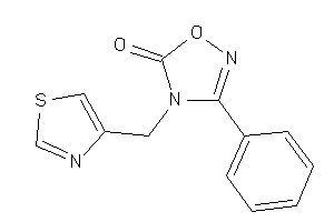 Image of 3-phenyl-4-(thiazol-4-ylmethyl)-1,2,4-oxadiazol-5-one