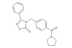 3-phenyl-4-[4-(pyrrolidine-1-carbonyl)benzyl]-1,2,4-oxadiazol-5-one