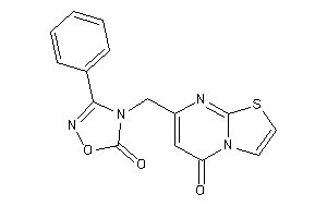 4-[(5-ketothiazolo[3,2-a]pyrimidin-7-yl)methyl]-3-phenyl-1,2,4-oxadiazol-5-one