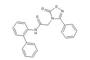 2-(5-keto-3-phenyl-1,2,4-oxadiazol-4-yl)-N-(2-phenylphenyl)acetamide