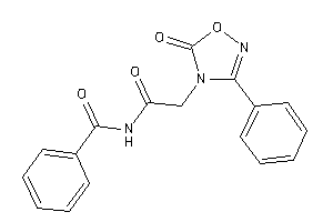 Image of N-[2-(5-keto-3-phenyl-1,2,4-oxadiazol-4-yl)acetyl]benzamide