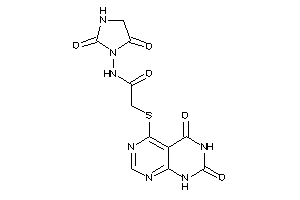 Image of N-(2,5-diketoimidazolidin-1-yl)-2-[(2,4-diketo-1H-pyrimido[4,5-d]pyrimidin-5-yl)thio]acetamide