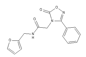 N-(2-furfuryl)-2-(5-keto-3-phenyl-1,2,4-oxadiazol-4-yl)acetamide
