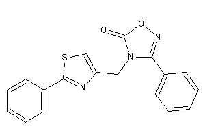 3-phenyl-4-[(2-phenylthiazol-4-yl)methyl]-1,2,4-oxadiazol-5-one