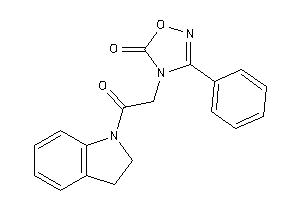 Image of 4-(2-indolin-1-yl-2-keto-ethyl)-3-phenyl-1,2,4-oxadiazol-5-one