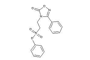 Image of 2-(5-keto-3-phenyl-1,2,4-oxadiazol-4-yl)ethanesulfonic Acid Phenyl Ester