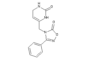 Image of 4-[(2-keto-3,4-dihydro-1H-pyrimidin-6-yl)methyl]-3-phenyl-1,2,4-oxadiazol-5-one