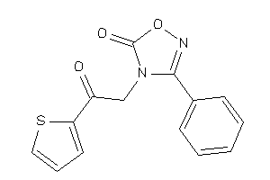Image of 4-[2-keto-2-(2-thienyl)ethyl]-3-phenyl-1,2,4-oxadiazol-5-one