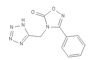 Image of 3-phenyl-4-(1H-tetrazol-5-ylmethyl)-1,2,4-oxadiazol-5-one