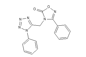 3-phenyl-4-[(1-phenyltetrazol-5-yl)methyl]-1,2,4-oxadiazol-5-one