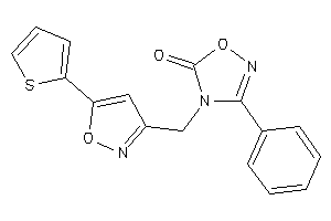 3-phenyl-4-[[5-(2-thienyl)isoxazol-3-yl]methyl]-1,2,4-oxadiazol-5-one