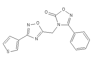 3-phenyl-4-[[3-(3-thienyl)-1,2,4-oxadiazol-5-yl]methyl]-1,2,4-oxadiazol-5-one