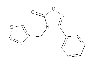 Image of 3-phenyl-4-(thiadiazol-4-ylmethyl)-1,2,4-oxadiazol-5-one