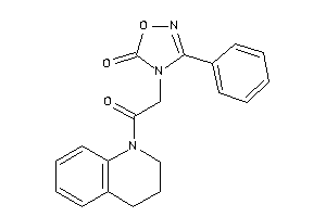 4-[2-(3,4-dihydro-2H-quinolin-1-yl)-2-keto-ethyl]-3-phenyl-1,2,4-oxadiazol-5-one
