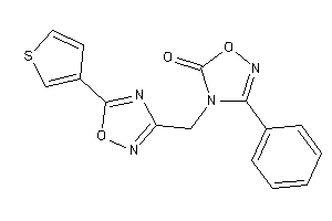 3-phenyl-4-[[5-(3-thienyl)-1,2,4-oxadiazol-3-yl]methyl]-1,2,4-oxadiazol-5-one