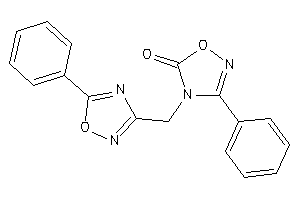 3-phenyl-4-[(5-phenyl-1,2,4-oxadiazol-3-yl)methyl]-1,2,4-oxadiazol-5-one