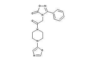 4-[2-keto-2-(4-oxazol-5-ylpiperazino)ethyl]-3-phenyl-1,2,4-oxadiazol-5-one