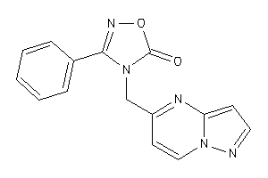 3-phenyl-4-(pyrazolo[1,5-a]pyrimidin-5-ylmethyl)-1,2,4-oxadiazol-5-one