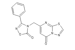 4-[(5-keto-[1,3,4]thiadiazolo[3,2-a]pyrimidin-7-yl)methyl]-3-phenyl-1,2,4-oxadiazol-5-one