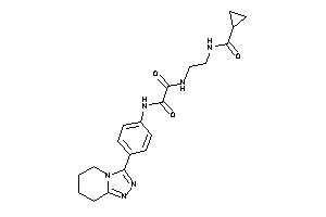 N-[2-(cyclopropanecarbonylamino)ethyl]-N'-[4-(5,6,7,8-tetrahydro-[1,2,4]triazolo[4,3-a]pyridin-3-yl)phenyl]oxamide