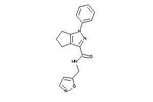 N-(isoxazol-5-ylmethyl)-1-phenyl-5,6-dihydro-4H-cyclopenta[c]pyrazole-3-carboxamide