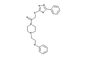 1-[4-(2-phenoxyethyl)piperazino]-2-[(5-phenyl-1,3,4-oxadiazol-2-yl)thio]ethanone