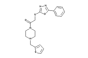 2-[(5-phenyl-1,3,4-oxadiazol-2-yl)thio]-1-[4-(2-thenyl)piperazino]ethanone