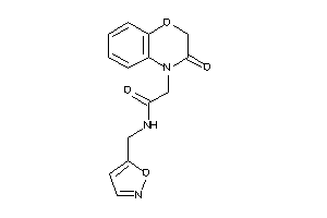 N-(isoxazol-5-ylmethyl)-2-(3-keto-1,4-benzoxazin-4-yl)acetamide