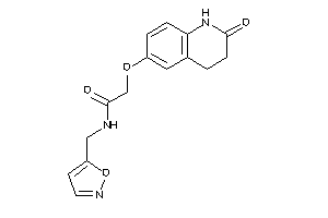 N-(isoxazol-5-ylmethyl)-2-[(2-keto-3,4-dihydro-1H-quinolin-6-yl)oxy]acetamide