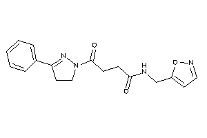 N-(isoxazol-5-ylmethyl)-4-keto-4-(3-phenyl-2-pyrazolin-1-yl)butyramide