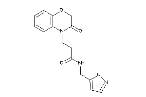 N-(isoxazol-5-ylmethyl)-3-(3-keto-1,4-benzoxazin-4-yl)propionamide