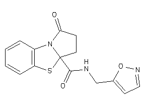 Image of N-(isoxazol-5-ylmethyl)-1-keto-2,3-dihydropyrrolo[2,1-b][1,3]benzothiazole-3a-carboxamide