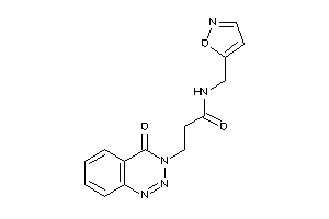 N-(isoxazol-5-ylmethyl)-3-(4-keto-1,2,3-benzotriazin-3-yl)propionamide