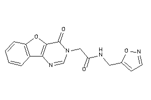 N-(isoxazol-5-ylmethyl)-2-(4-ketobenzofuro[3,2-d]pyrimidin-3-yl)acetamide